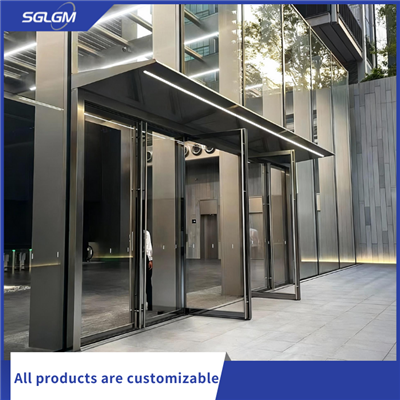 דלת חלון ראווה של אלומיניום מסחרי