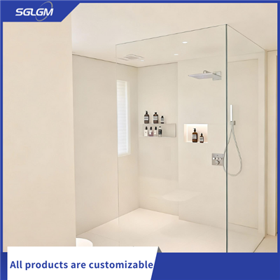 דלת מקלחת ללא מסגרת