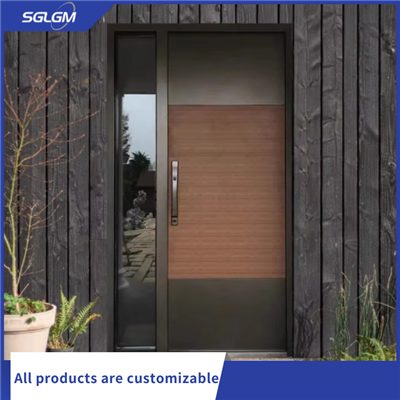 דלת כניסה מודרנית מעץ